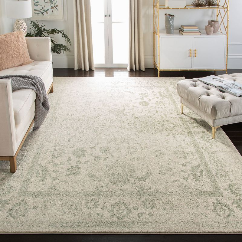 Adirondack ADR109 Machine Made Indoor Area Rug - Ivory/Sage - 8'x10' - Safavieh