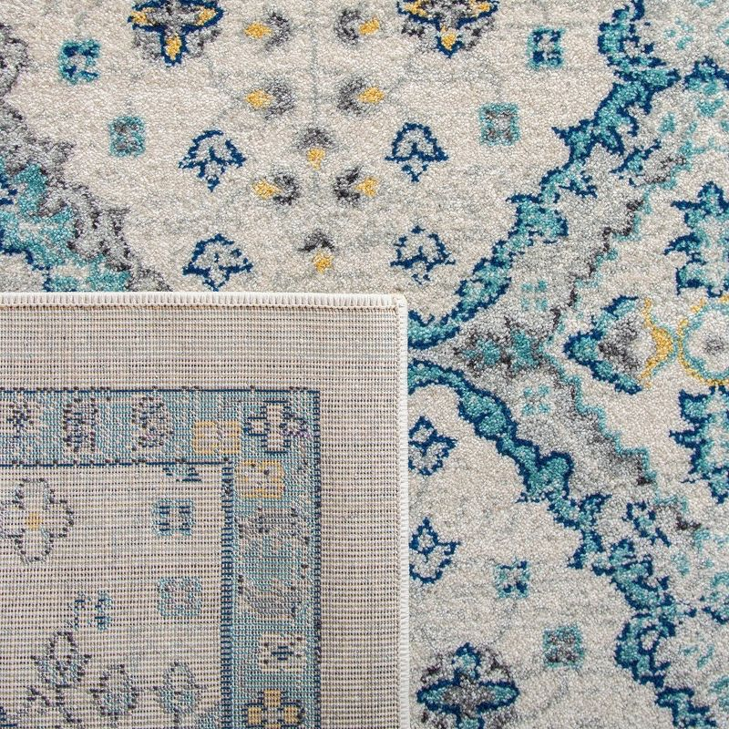 Evoke EVK224 Power Loomed Accent Rug - Ivory/Light Blue - 3'x5' - Safavieh.