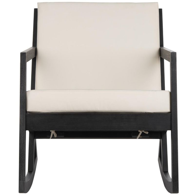 Vernon Rocking Chair Indoor/Outdoor - PAT7013 - Black/Beige - Safavieh
