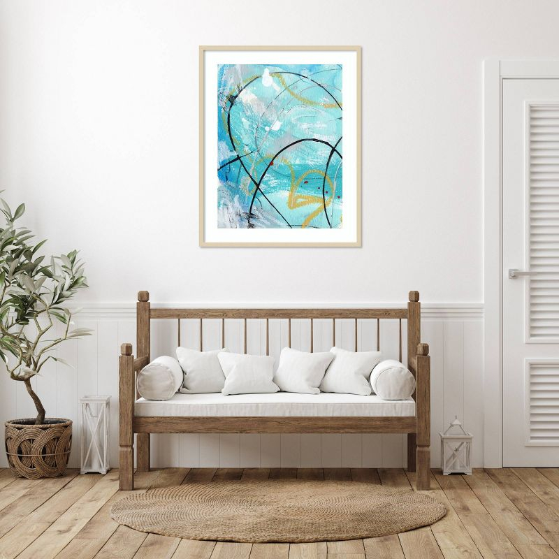 Amanti Art 33"x41" Whirlwind I by Laura Gibson Wood Framed Wall Art Print
