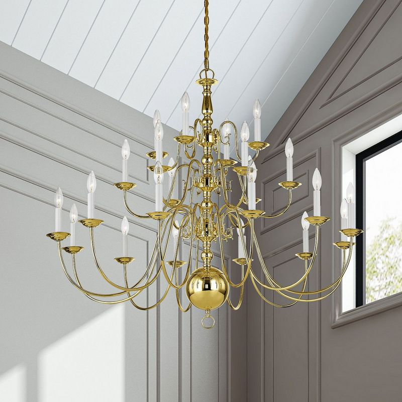 Livex Lighting Williamsburgh 22 - Light Chandelier in  Bronze