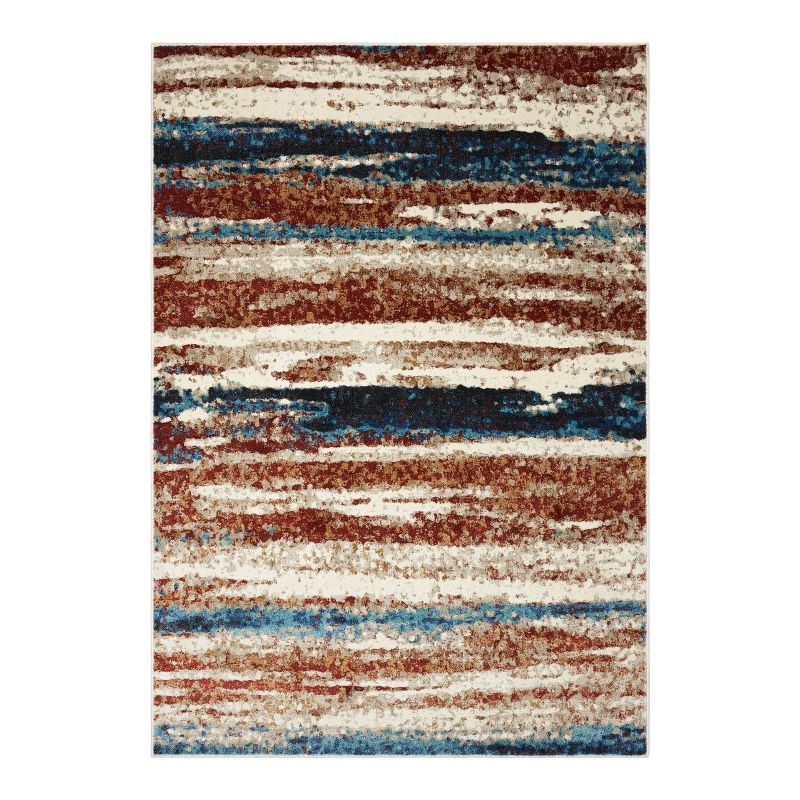 Luxe Weavers Abstract Stripe Passion 5x7 Area Rug