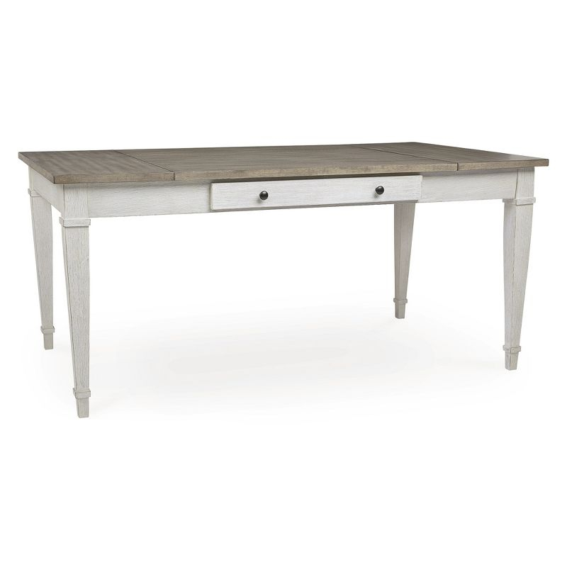 Signature Design by Ashley Casual Skempton Dining Table, White/Light Brown