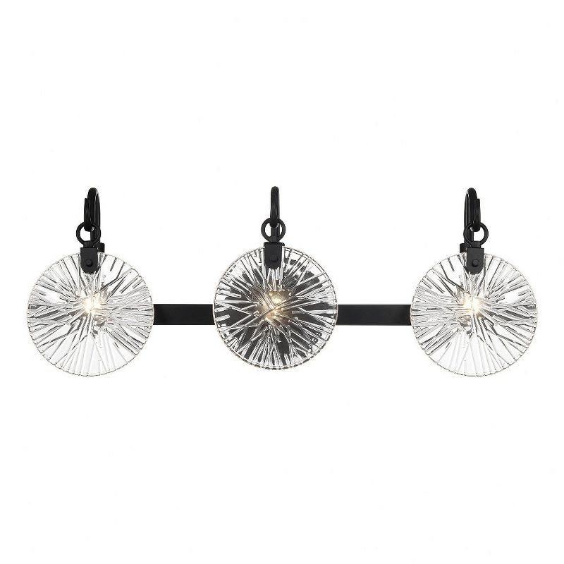 Savoy House Addison 3 - Light Vanity in  Matte Black