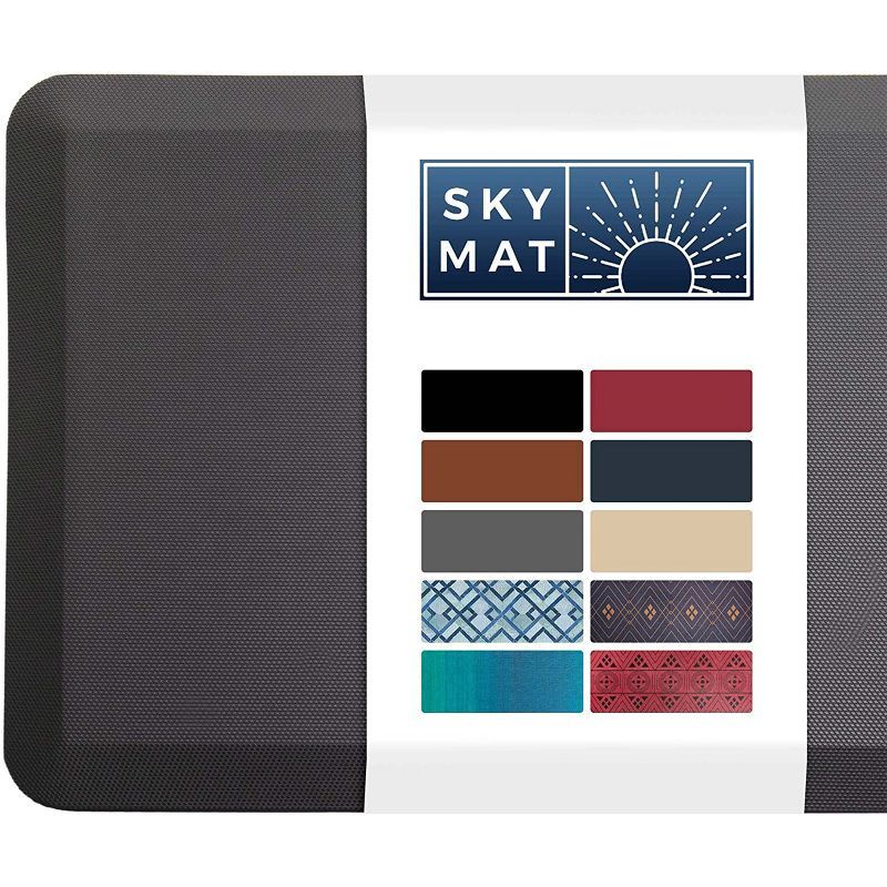Sky Solutions Anti Fatigue Cushioned 3/4 Inch Floor Mat, 20" x 39", Gray