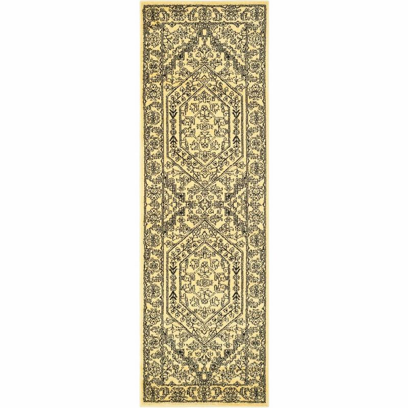 Adirondack ADR108 Power Loomed Runner Rug - Gold/Black - 2'6"x10' - Safavieh.