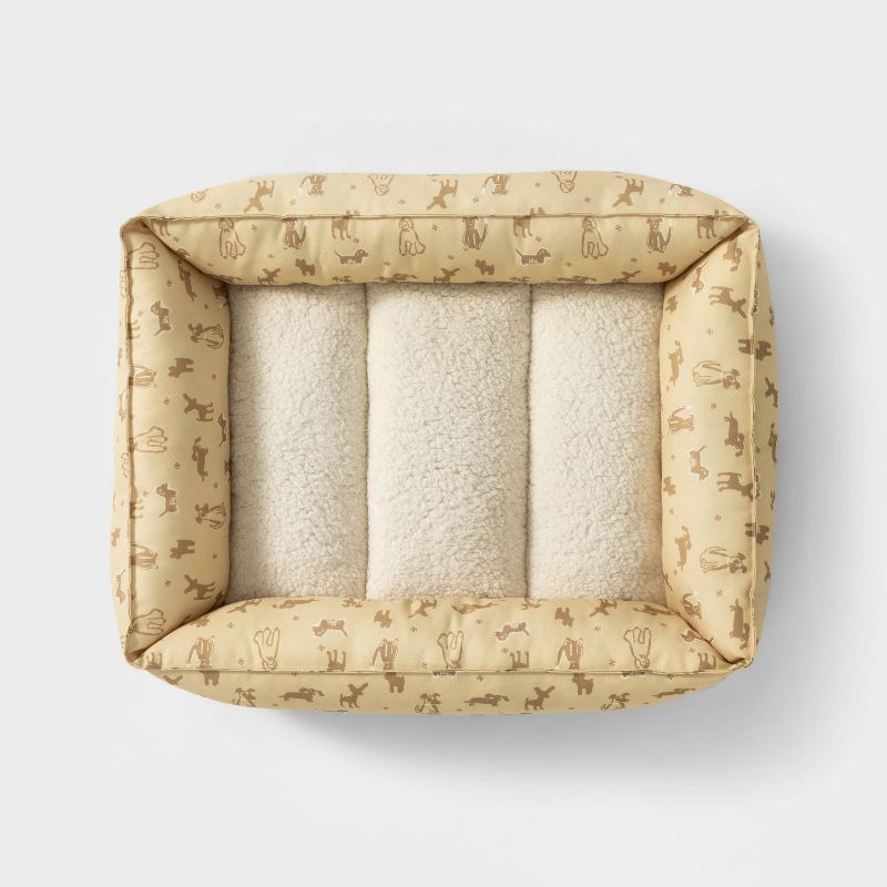 Orthopedic Cuddler Dog Bed - S - Yellow - Boots & Barkley™