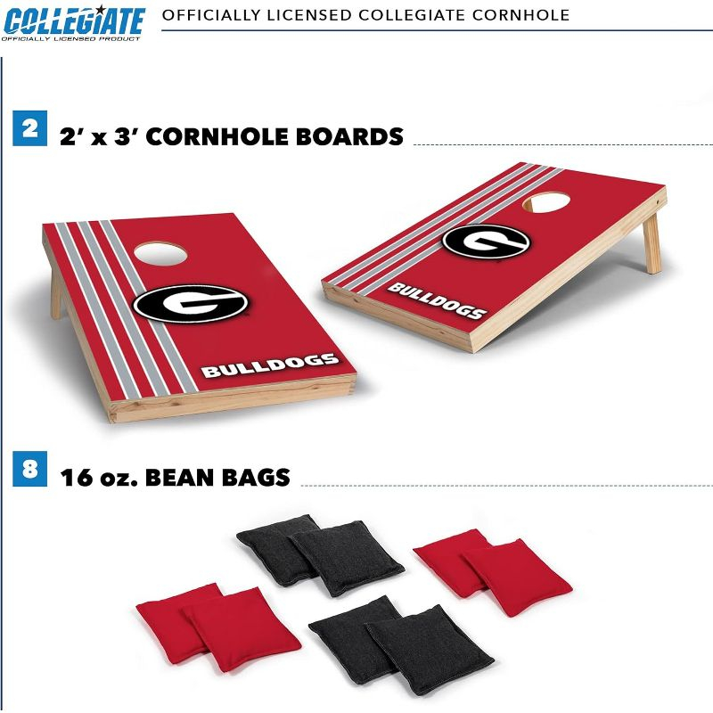 NCAA Georgia Bulldogs 2'x3' Wood Cornhole Set