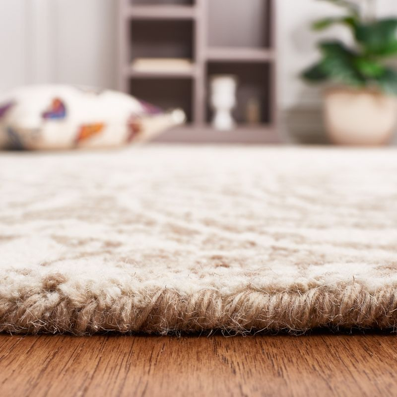 Abstract ABT204 Handmade Indoor Area Rug - Ivory/Beige - 8'x10' - Safavieh