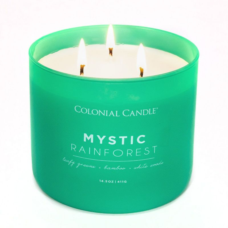 Pop of Color 3-Wick Mystic Rainforests Scented Jar Candle 14.5oz - Colonial Candle