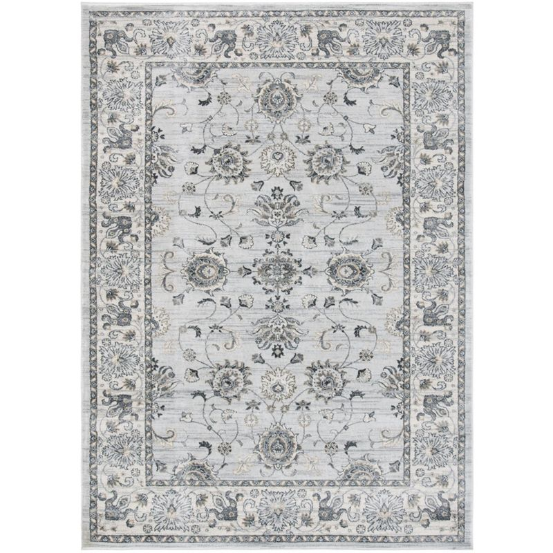 Isabella ISA940 Power Loomed Area Rug - Light Grey/Cream - 5'3"x7'6" - Safavieh
