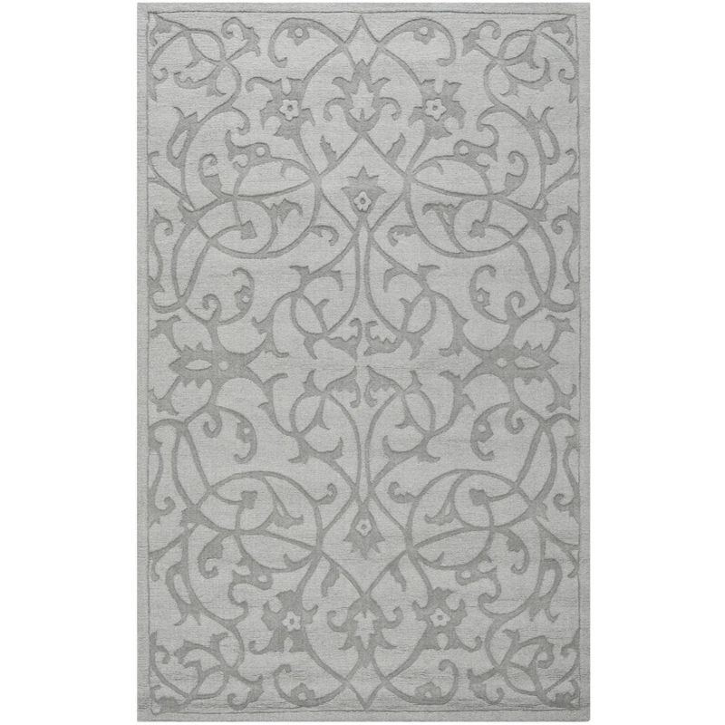 Impressions IM341 Hand Loomed Area Rug - Grey - 6'x9' - Safavieh.