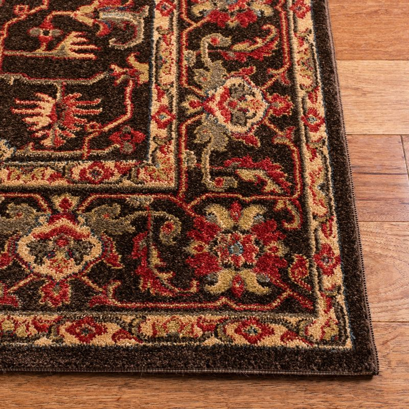 Mahal MAH693 Power Loomed Indoor Area Rug - Brown/Beige - 6'7"x9'2" - Safavieh