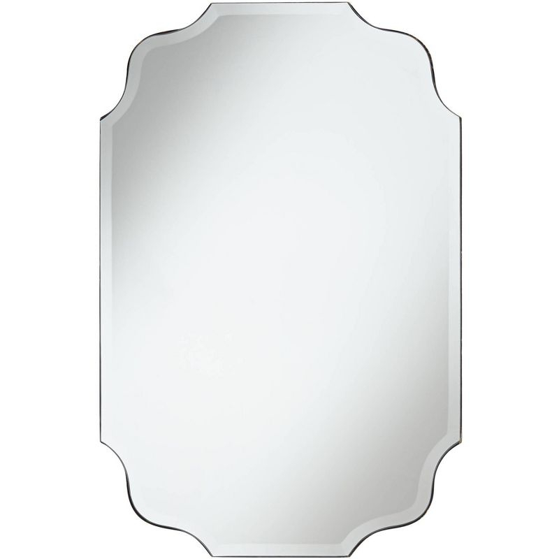 Noble Park Vita Oval Vanity Wall Mirror Rustic Industrial Beveled Distressed Bronze 23 1/2" Wide for Bathroom Bedroom Living Room Home Office Entryway