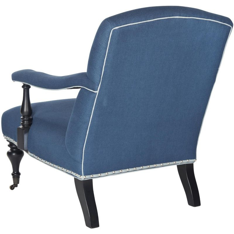 Devona Arm Chair - MCR4731 - Steel Blue - Safavieh