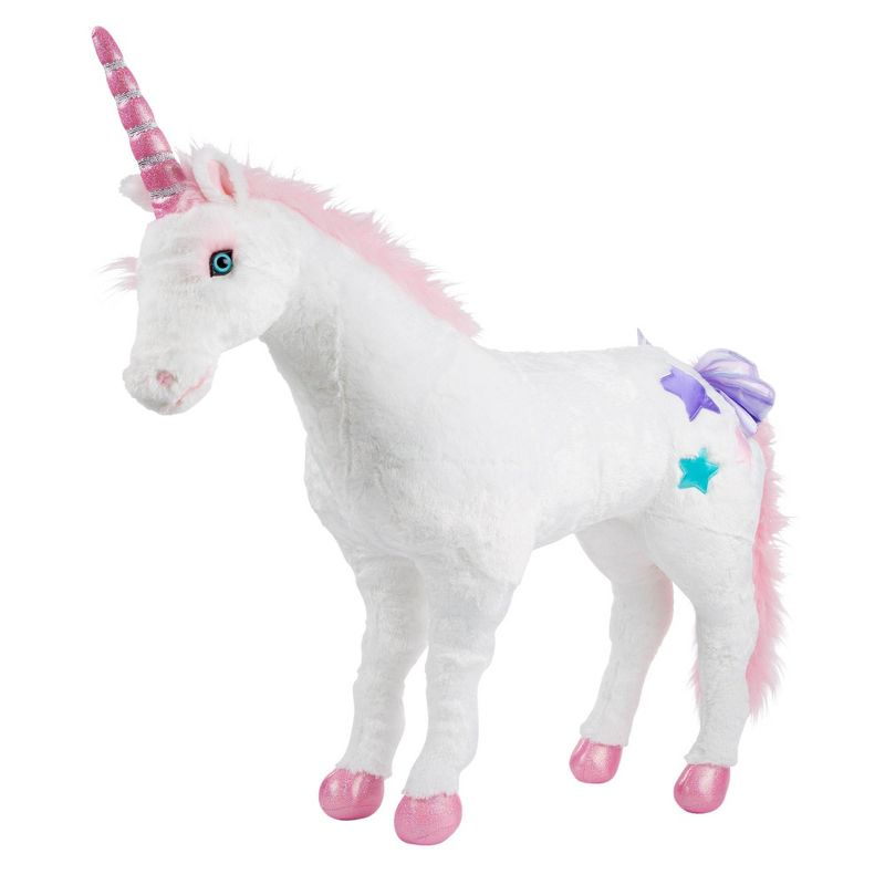 Melissa & Doug Giant Unicorn - Lifelike Plush Stuffed Animal