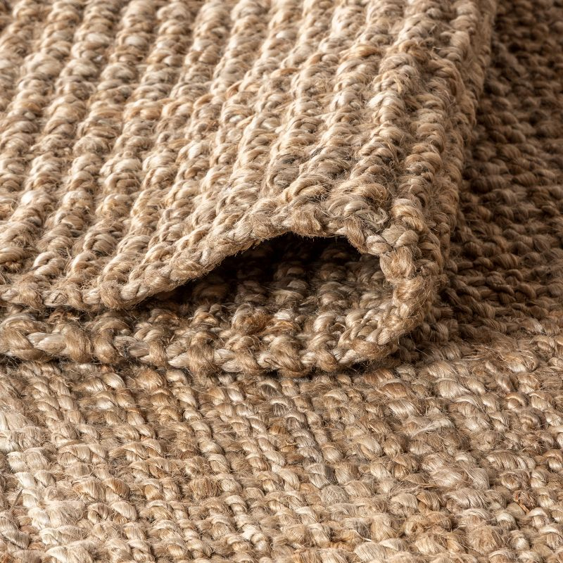 5'x8' Pata Hand Woven Chunky Jute Area Rug, Natural - JONATHAN Y