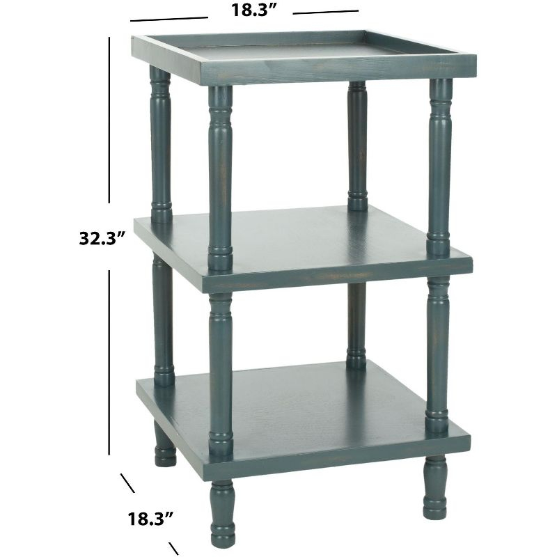 Esmeralda Side Table - AMH6602C - Teal - Safavieh Couture