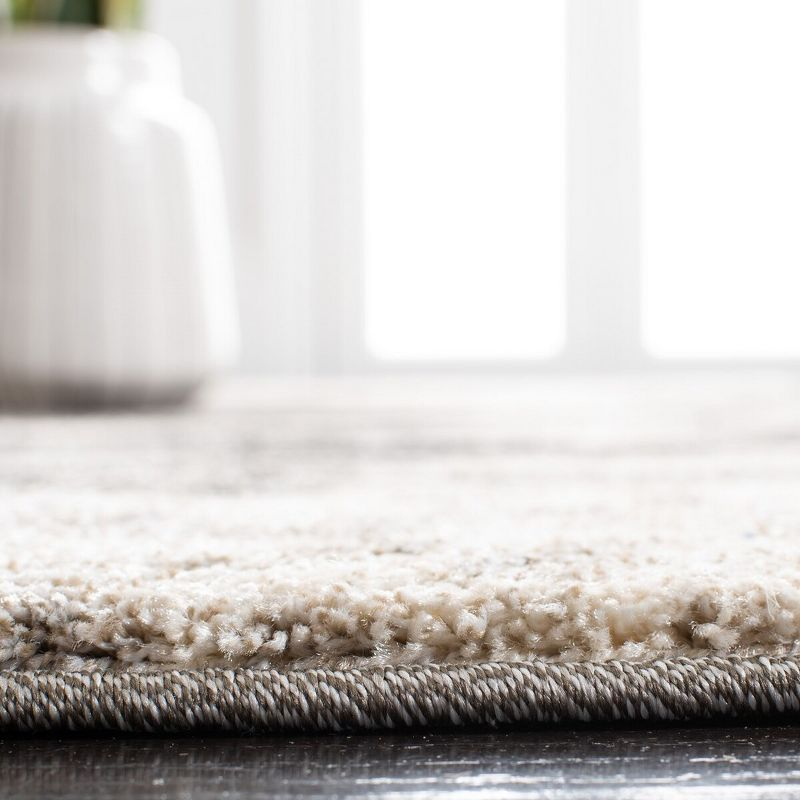 Retro RET2141 Power Loomed Indoor Area Rug - Cream/Grey - 4'x6' - Safavieh.