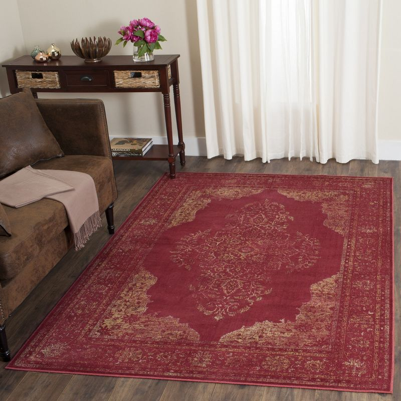 Vintage VTG122 Power Loomed Indoor Area Rug - Rose - 5'3"x7'6" - Safavieh.