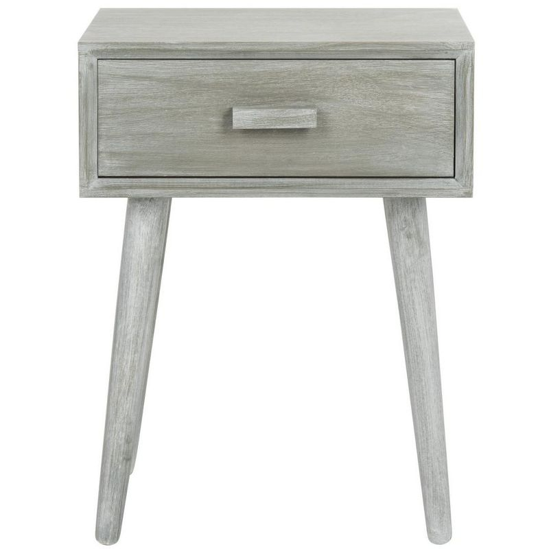 Lyle 1 Drawer Side Table - SlateGrey - Safavieh.