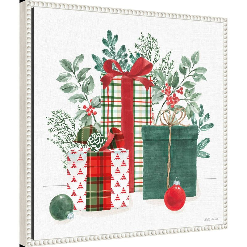 Amanti Art 22"x22" Classic Christmas II by Beth Grove Framed Canvas Wall Art Print