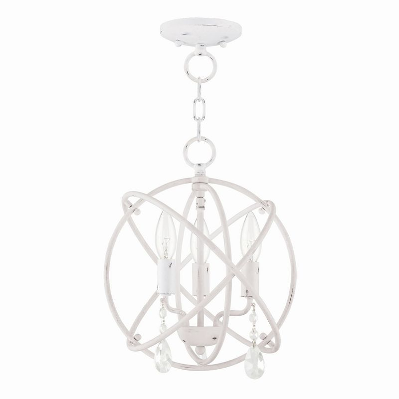 Livex Lighting Aria 3 - Light Chandelier in  Antique White