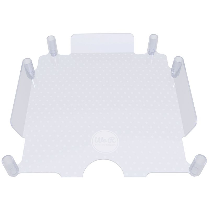 Stackable Acrylic Paper Trays Retail Packaged 4/Pkg-Clear 12"X12"