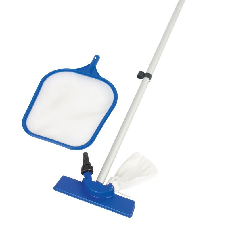 Bestway: Flowclear Above Ground Pool Maintenance Kit | Features Vacuum and Leaf Skimmer Heads