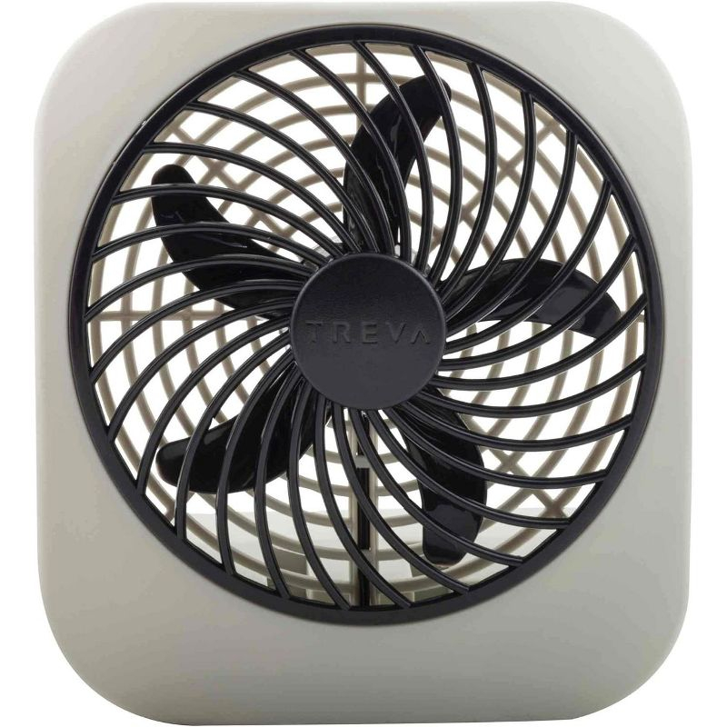 O2COOL Treva 5 Inch Battery Powered Portable Desk Fan - Gray