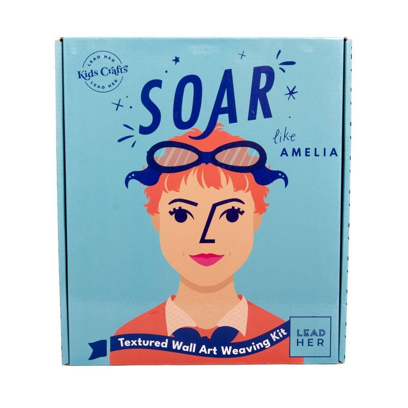 LeadHER: SOAR like Amelia Weaving Loom Craft Kit - Kids Crafts: DIY Art Kit for Kids, Includes Paint, Beads & Needle