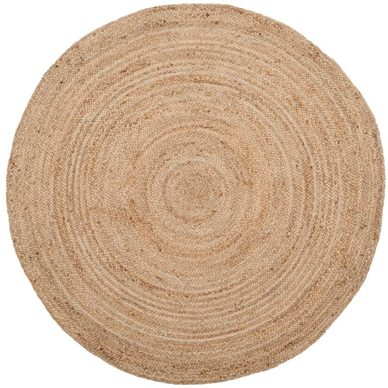 Natural Fiber NFB305 Hand Woven Area Rug - Natural - 5' round - Safavieh.