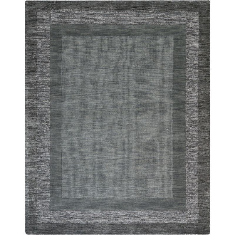 Impressions IM821 Hand Loomed Area Rug - Charcoal/Blue - 7'6"x9'6" - Safavieh