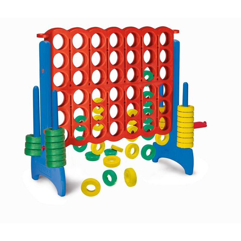 Feber Mega 4 In-Line Game (Primary Color) for Indoor or Outdoor Play