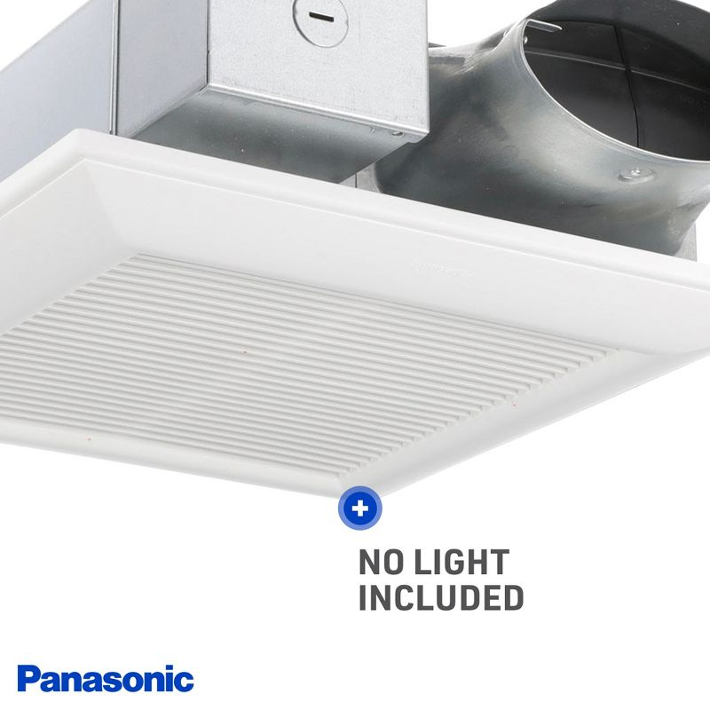Panasonic WhisperValue Ceiling/Wall Mount Bathroom Exhaust Fan, 50-80-100 CFM, FV-0510VS1