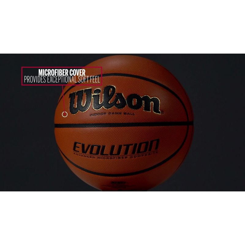 Wilson 28.5'' Evolution Game Basketball - Scarlet