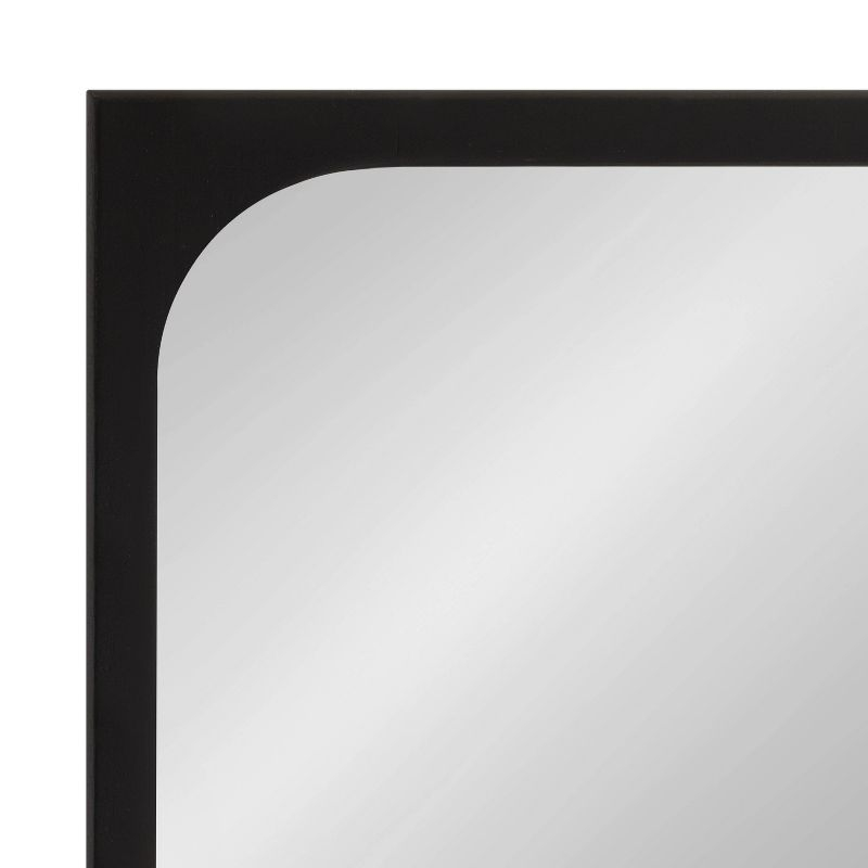 Kate & Laurel All Things Decor 24"x36" Kenai Framed Wall Mirror Black: Modern Rectangular Design, No Assembly Required