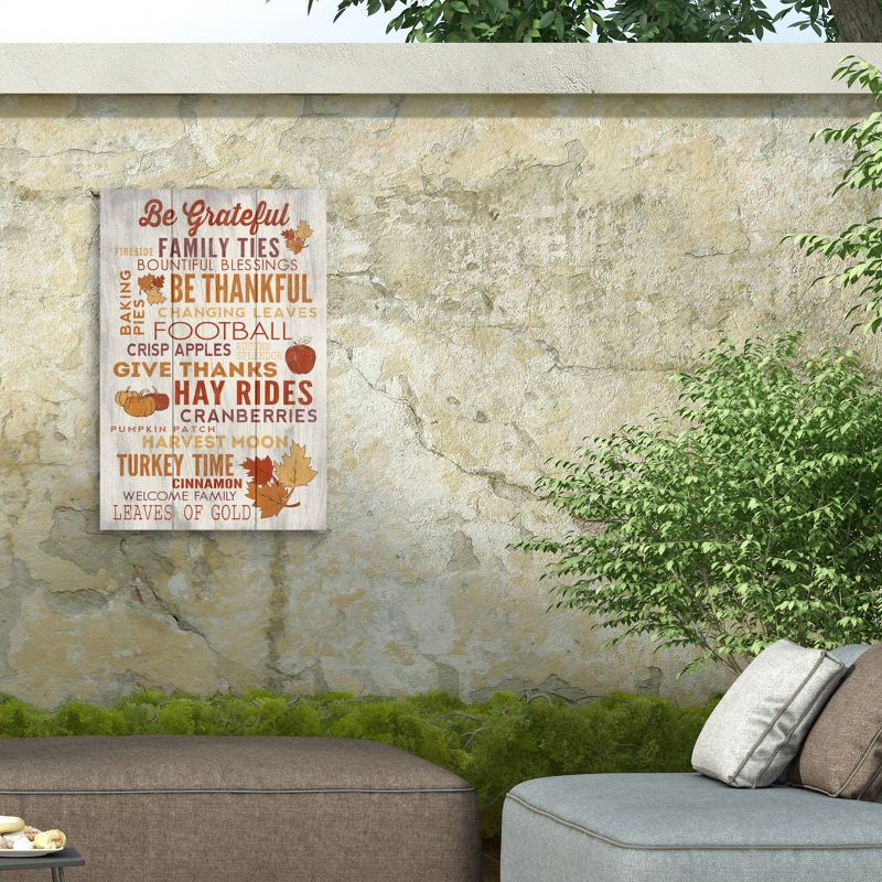 Trademark Fine Art - Lantern Press 'Collage 6' Outdoor Canvas - 22x32