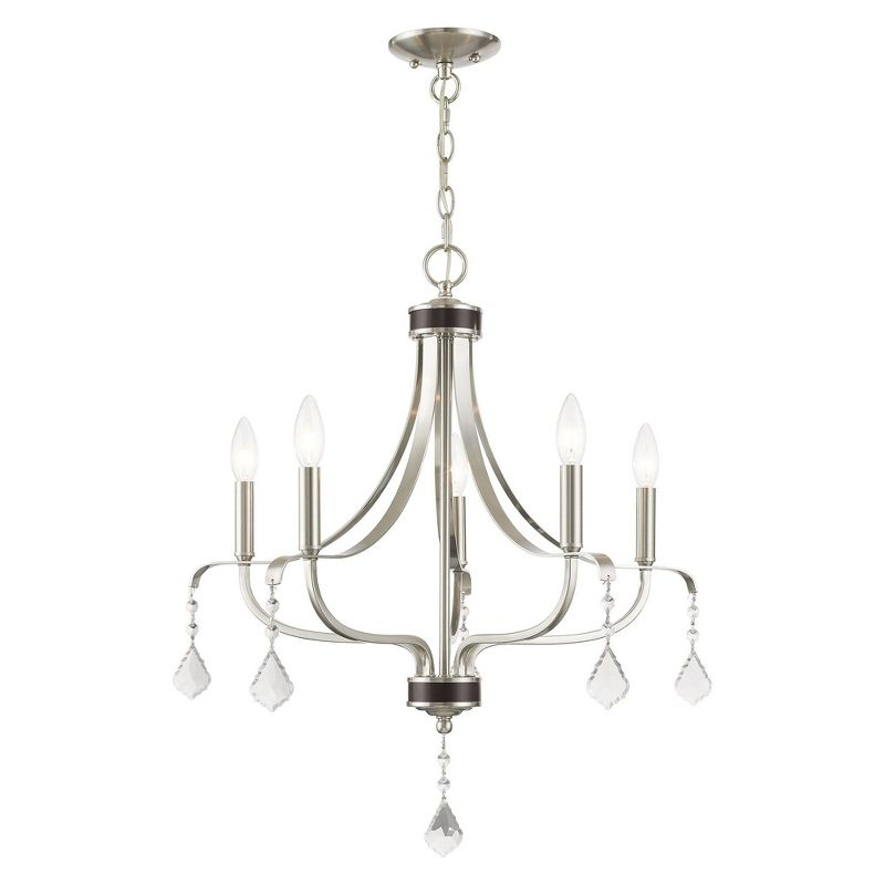 Livex Lighting Laurel 5 - Light Chandelier in  Brushed Nickel