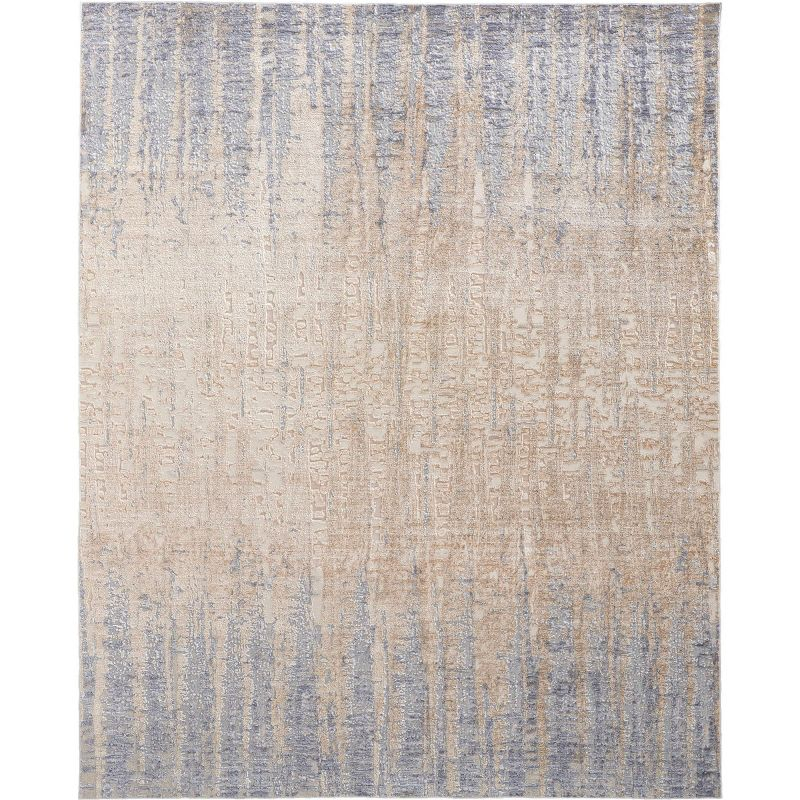 Laina Transitional Gradient & Ombre Tan/Brown/Blue Area Rug