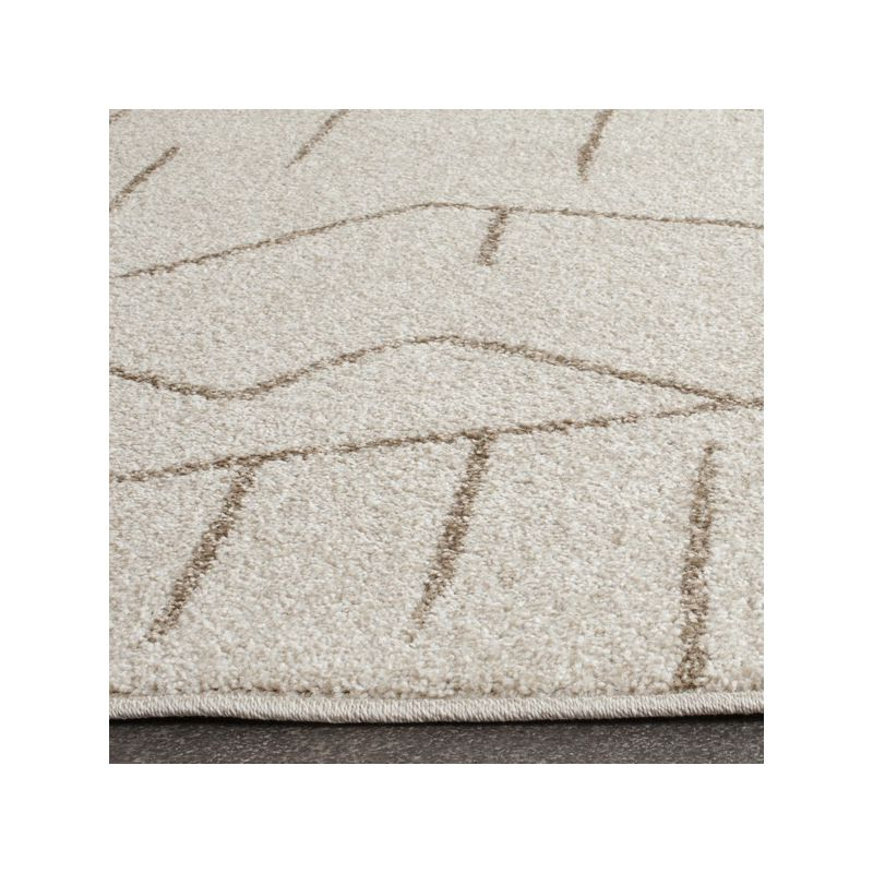 Amherst AMT429 Power Loomed Area Rug - Ivory/Grey - 4'x6' - Safavieh.
