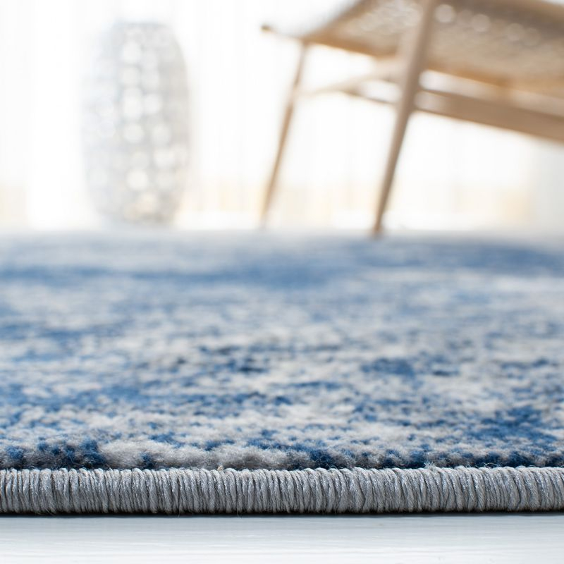 Brentwood BNT822 Power Loomed Area Rug - Grey/Navy - 8'x10' - Safavieh.