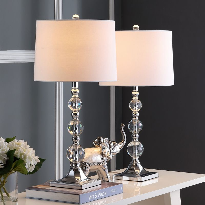 Maeve Crystal Ball Lamp (Set of 2) - Clear/White - Safavieh.