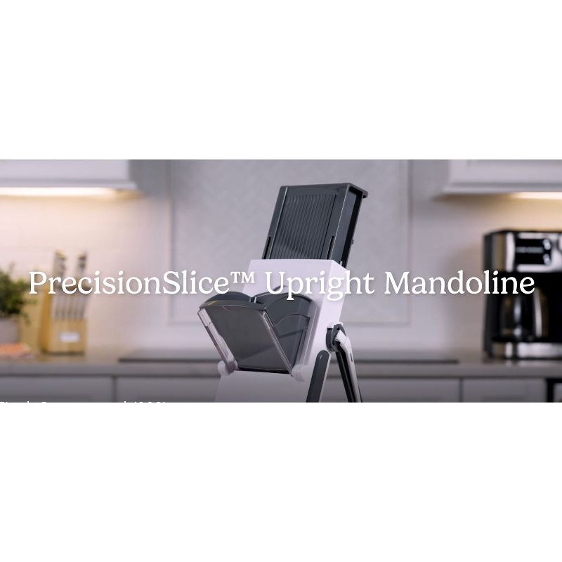 Cuisinart Precision Slice Upright Mandoline: Safe Mandolin Slicer, Nonslip Base, Dishwasher-Safe, Freestanding Design
