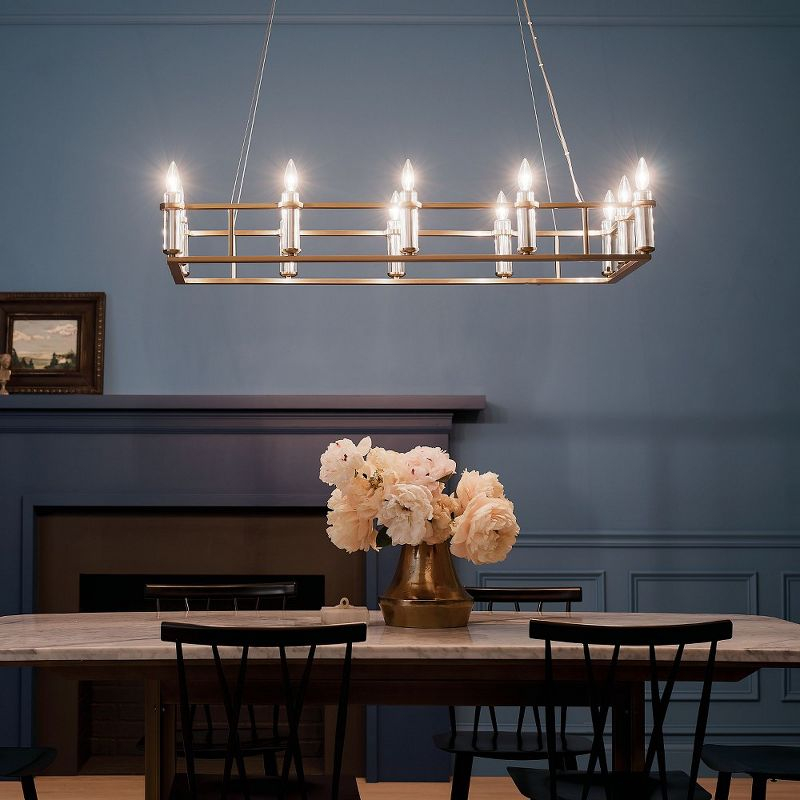 Kichler Lighting Rosalind 12 - Light Chandelier in  Brushed Natural Brass