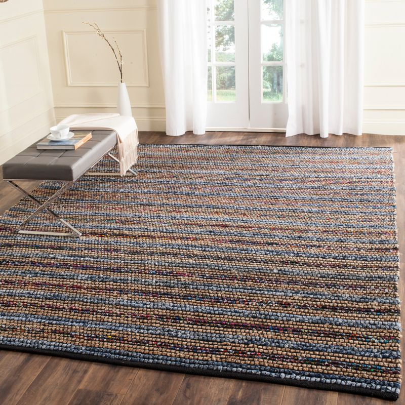 Cape Cod CAP361 Hand Woven Area Rug - Blue/Multi - 8'x10' - Safavieh.