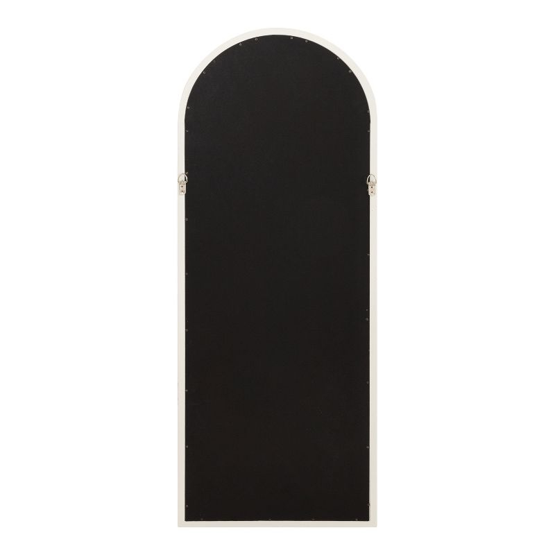 Kate and Laurel Gilcrest Arch Wood Windowpane Mirror, 18x47, White