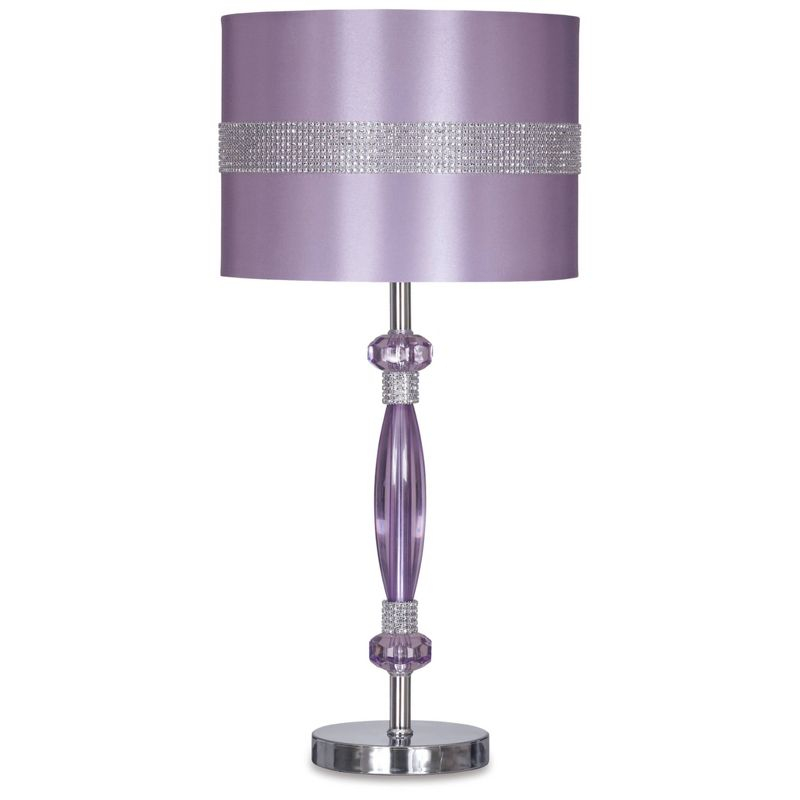 Signature Design by Ashley Nyssa Table Lamp Purple/Silver