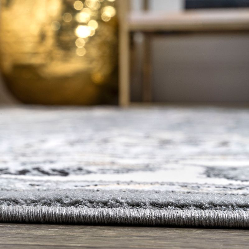 5'x 8' Cherie French Cottage Area Rug, Gray/Cream - JONATHAN Y