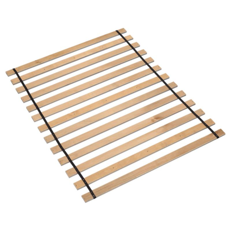 King Frames and Rails Roll Slats Brown - Signature Design by Ashley: Mattress Base